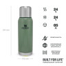 Термос Stanley Adventure 1 л (10-01570-020), зелёный